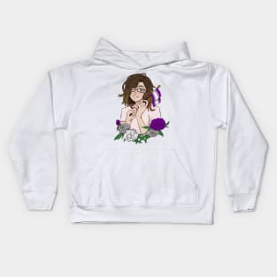 Gray Asexual Pride Kids Hoodie